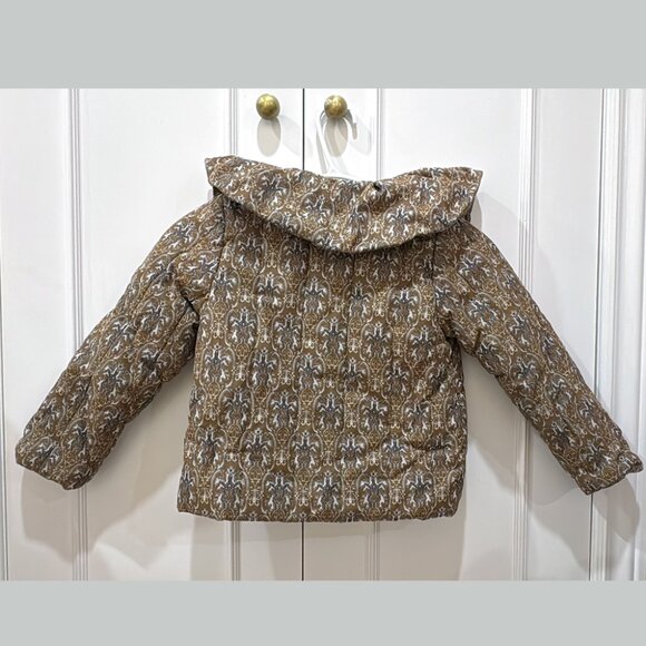 MARIE MULLN retro printed cotton thick coat 3-5T - Picture 2 of 4